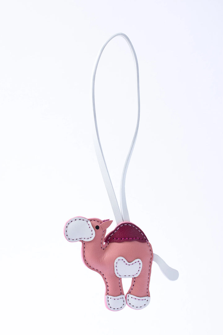 Camel Camel Leather Bag Charm - ARASH LEATHER