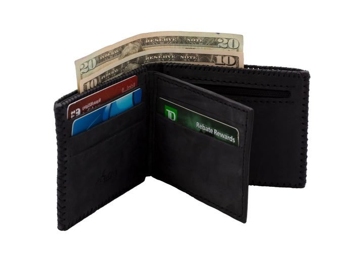 DIRHAM Tri Fold Wallet  ARASH LEATHER