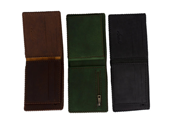 DIRHAM Tri Fold Wallet  ARASH LEATHER