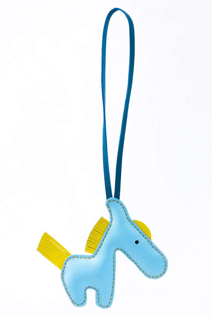 Horse Camel Leather Bag Charm - ARASH LEATHER