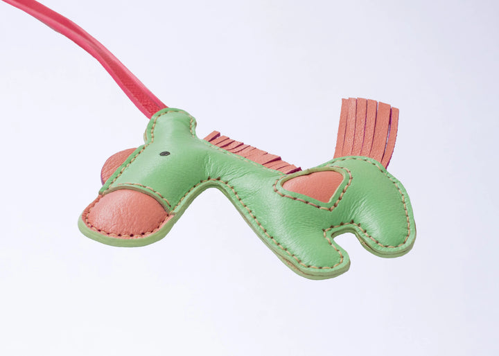Horse Camel Leather Bag Charm - ARASH LEATHER