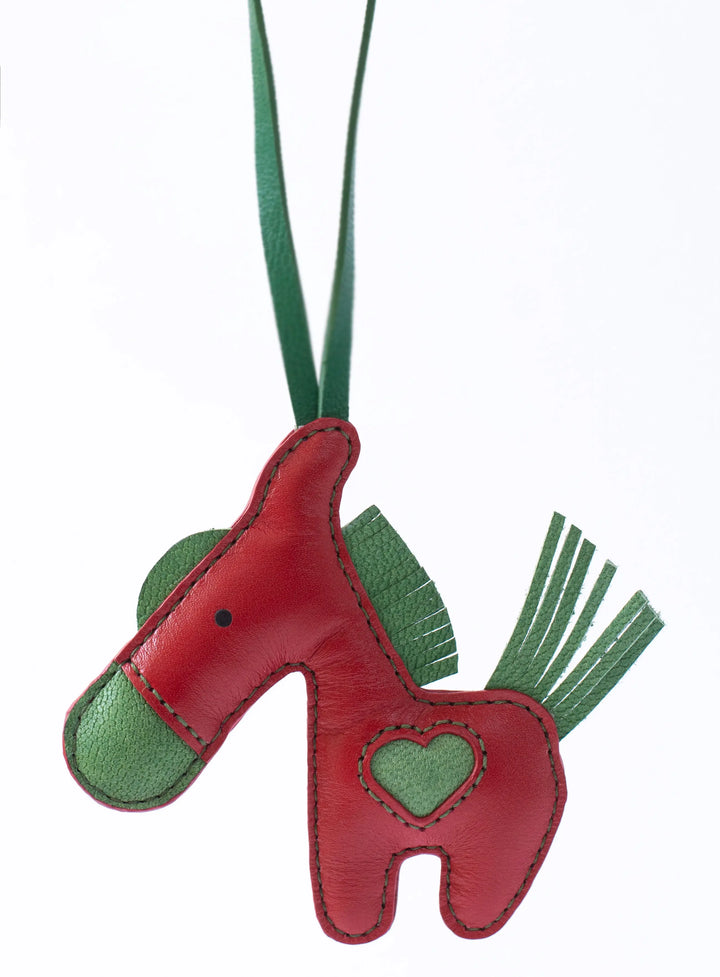 Horse Camel Leather Bag Charm - ARASH LEATHER