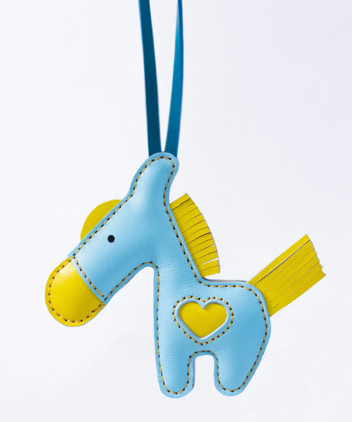 Horse Camel Leather Bag Charm - ARASH LEATHER