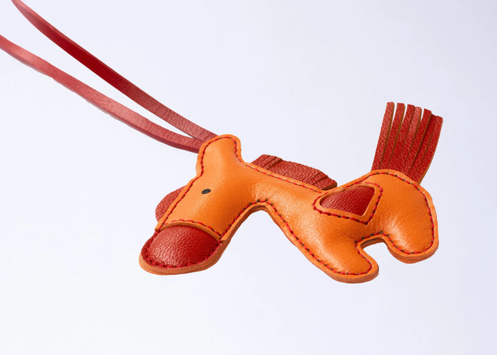 Horse Camel Leather Bag Charm - ARASH LEATHER
