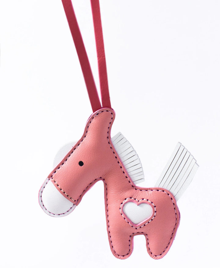 Horse Camel Leather Bag Charm - ARASH LEATHER