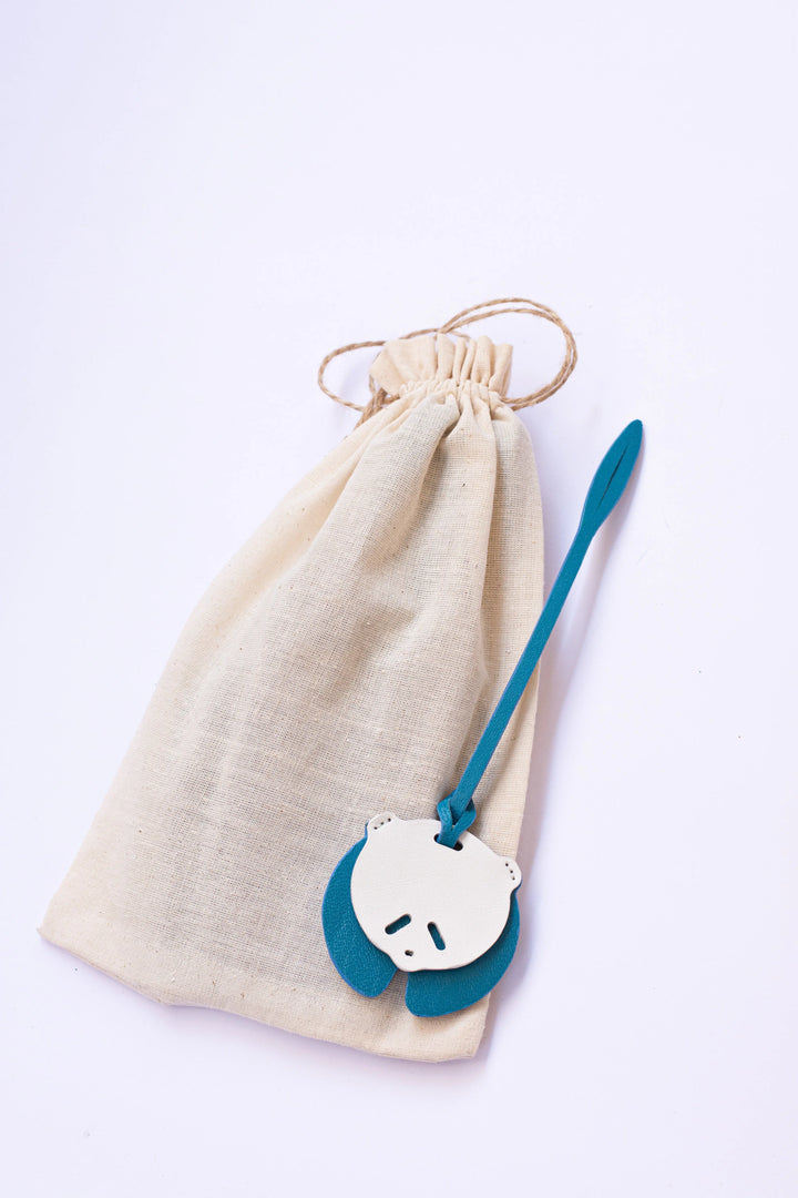 Panda Camel Leather Bag Charm - ARASH LEATHER