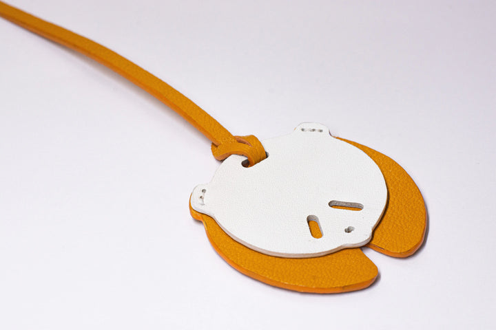 Panda Camel Leather Bag Charm - ARASH LEATHER