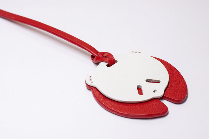 Panda Camel Leather Bag Charm - ARASH LEATHER