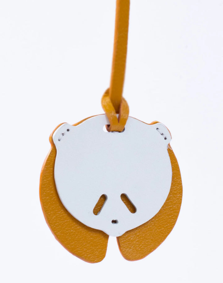 Panda Camel Leather Bag Charm - ARASH LEATHER