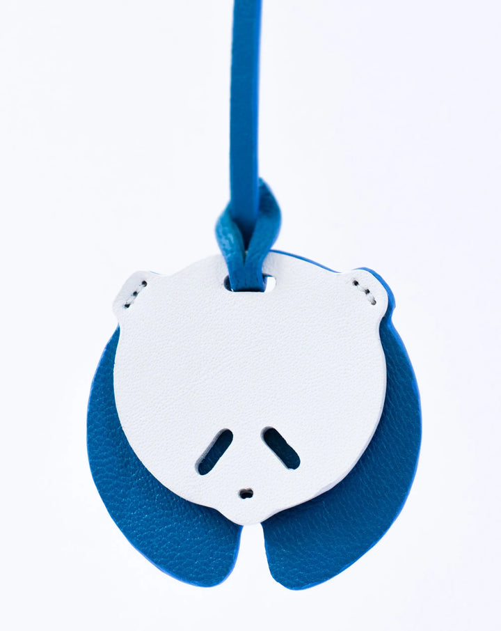 Panda Camel Leather Bag Charm - ARASH LEATHER