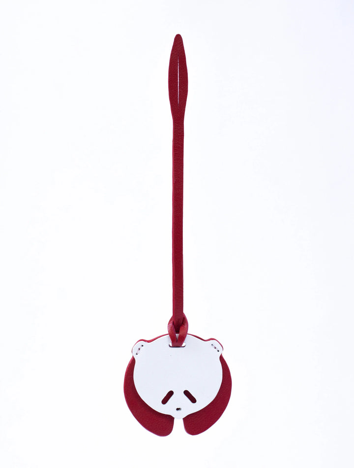 Panda Camel Leather Bag Charm - ARASH LEATHER