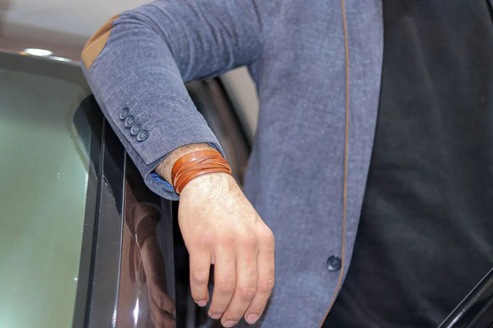 Homayun unisex bracelet - ARASH LEATHER