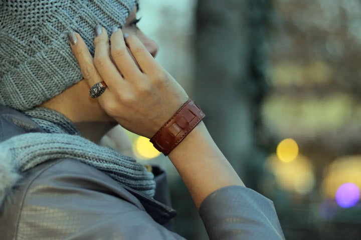 Tanbur unisex bracelet - ARASH LEATHER